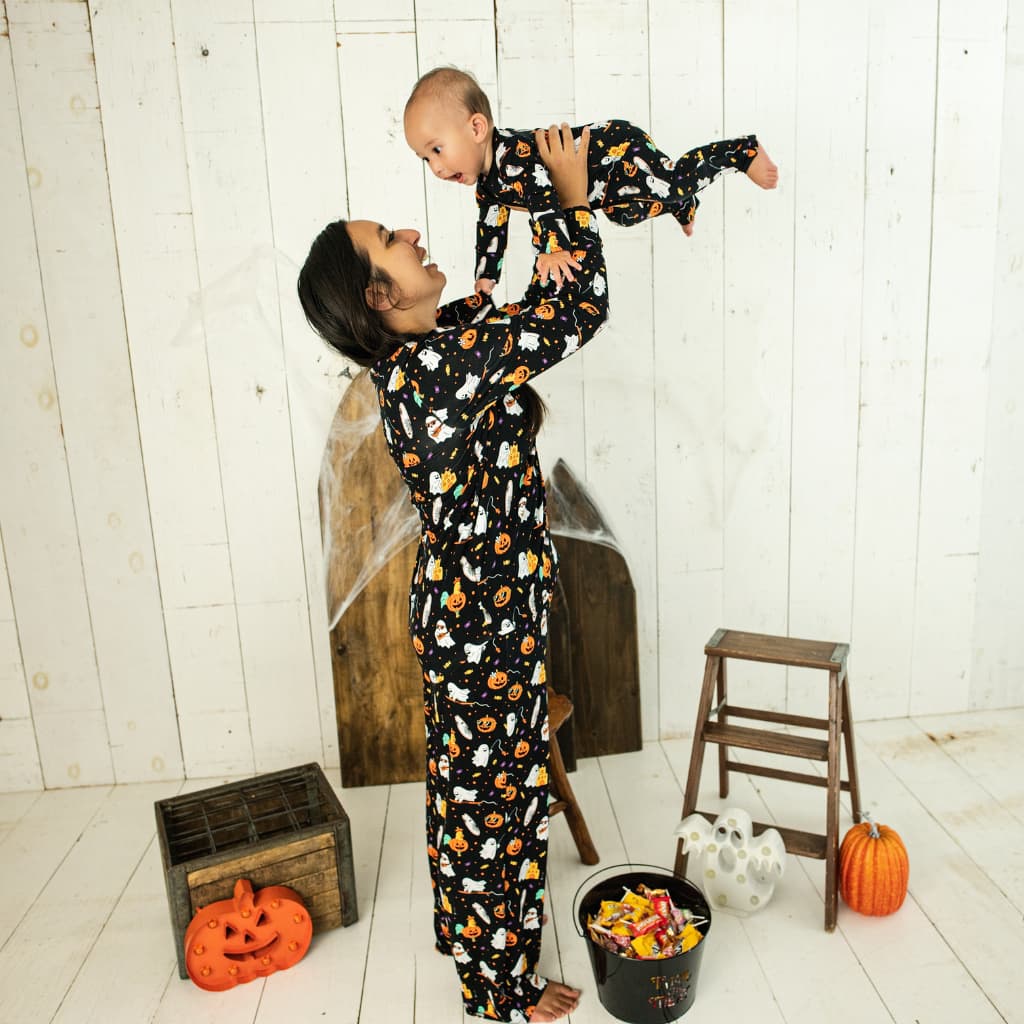 Beachside Boo Bash Women's Long Bamboo Pajamas