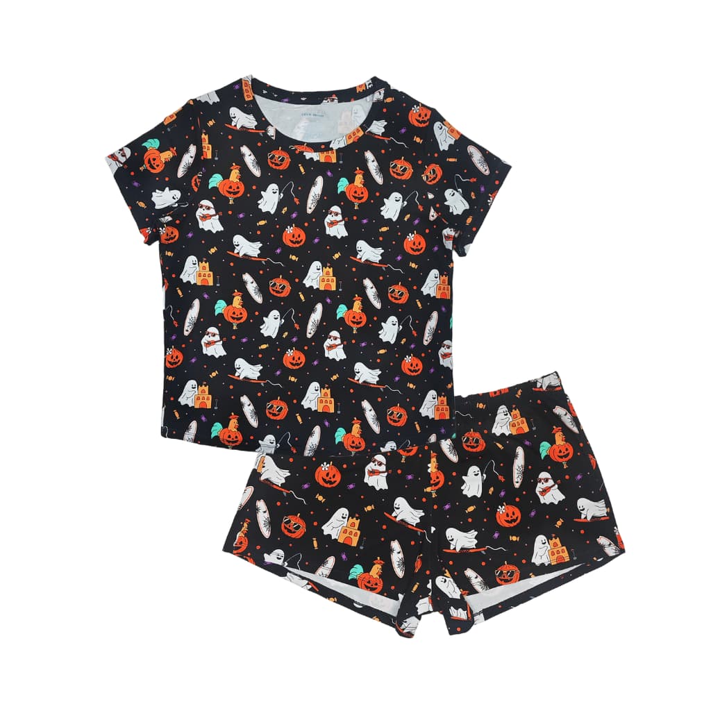 Beachside Boo Bash Women's Short Bamboo Pajamas