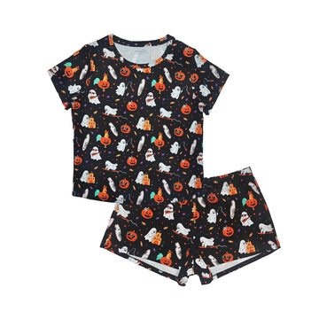 Beachside Boo Bash Women's Short Bamboo Pajamas
