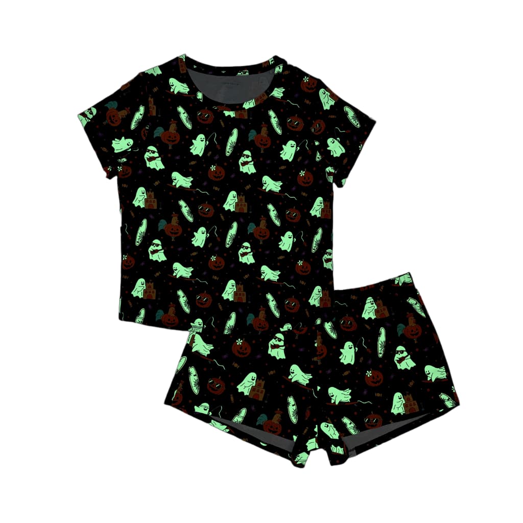 Beachside Boo Bash Women's Short Bamboo Pajamas