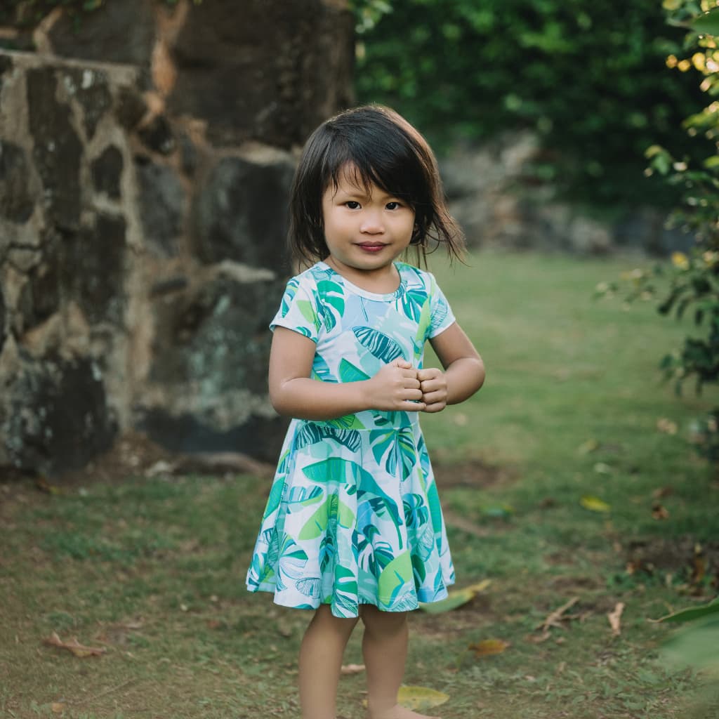 Backyard Oasis Bamboo T-Shirt Dress