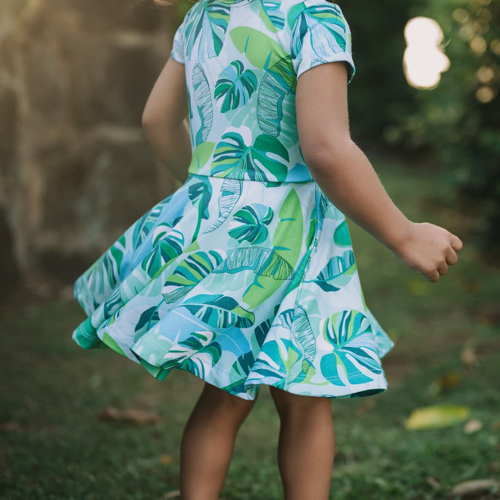Backyard Oasis Bamboo T-Shirt Dress