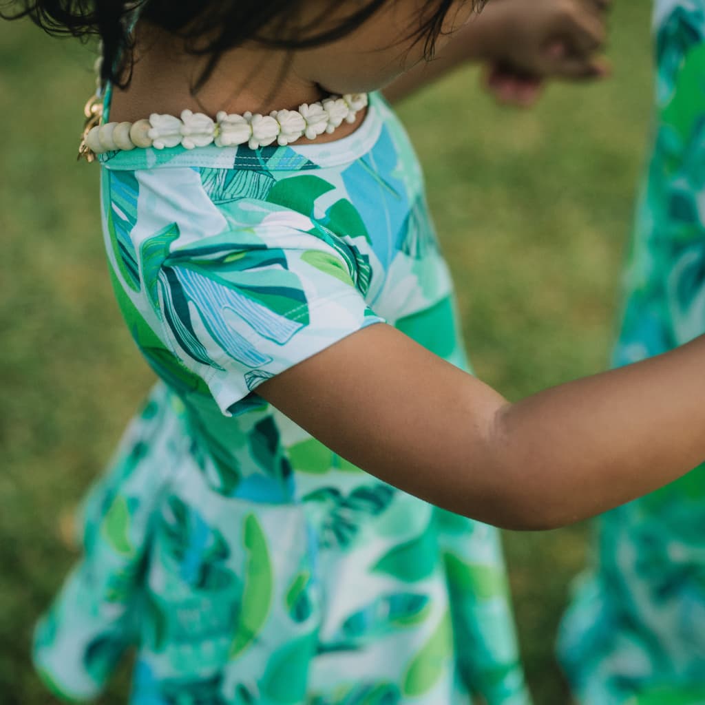 Backyard Oasis Bamboo T-Shirt Dress