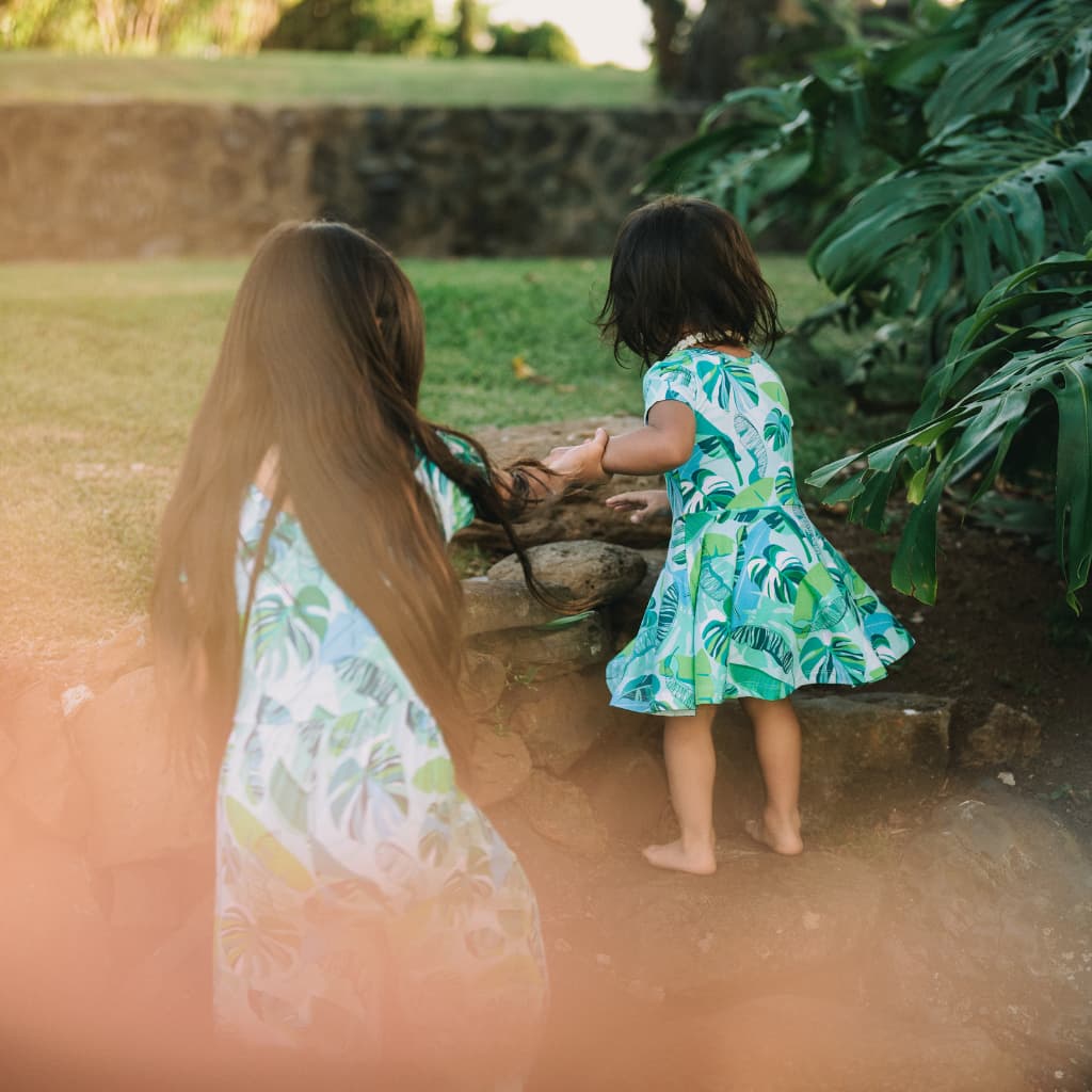Backyard Oasis Bamboo T-Shirt Dress