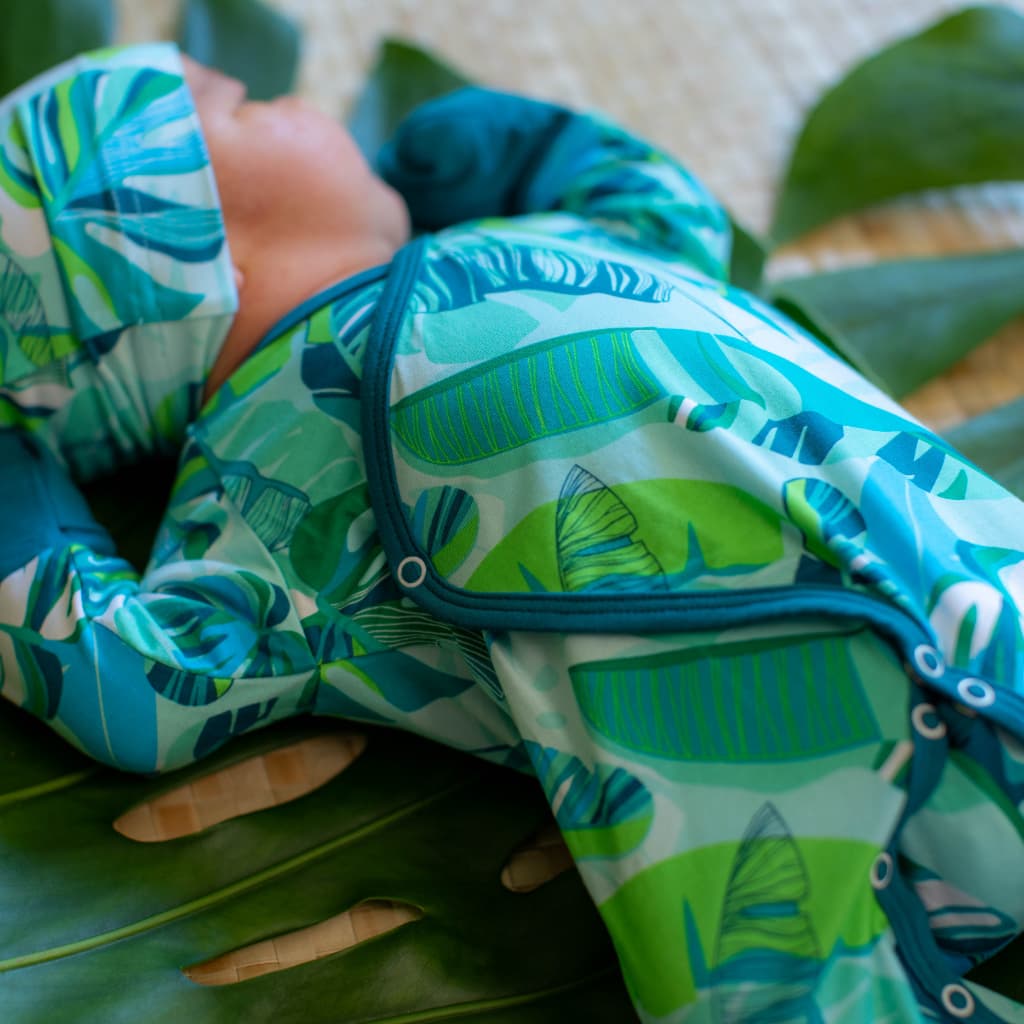 Backyard Oasis Bamboo Newborn Coverall