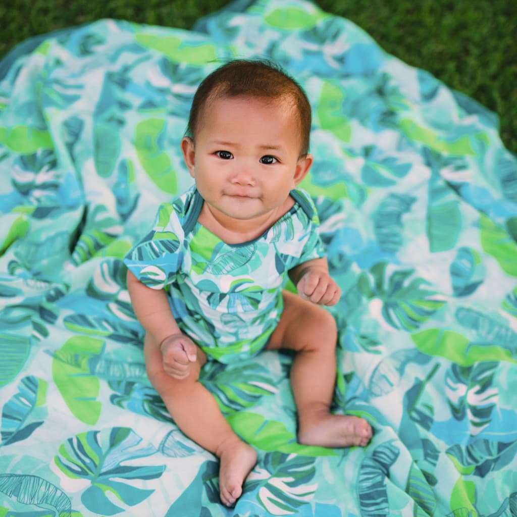 Backyard Oasis Bamboo Onesie