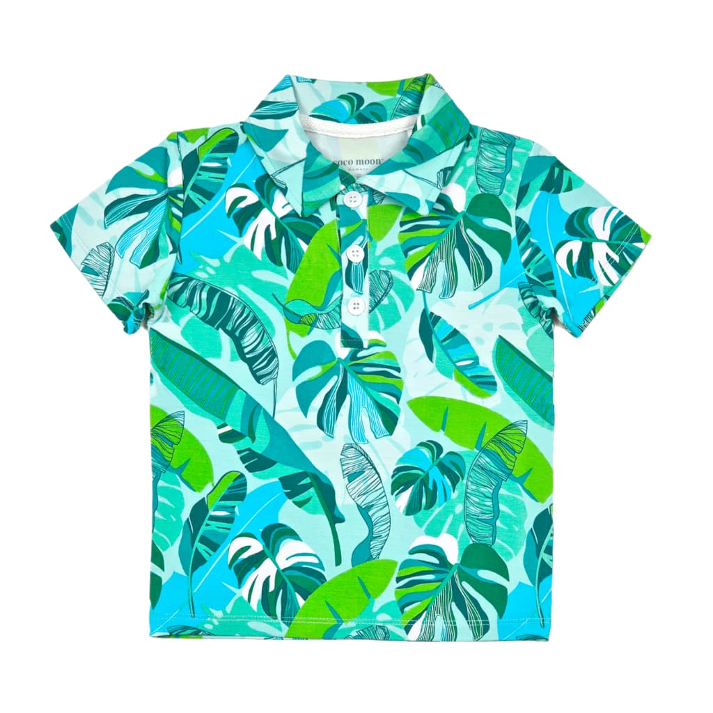 Backyard Oasis Bamboo Polo Shirt