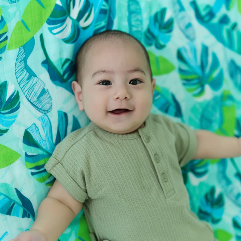 Backyard Oasis Baby Quilt