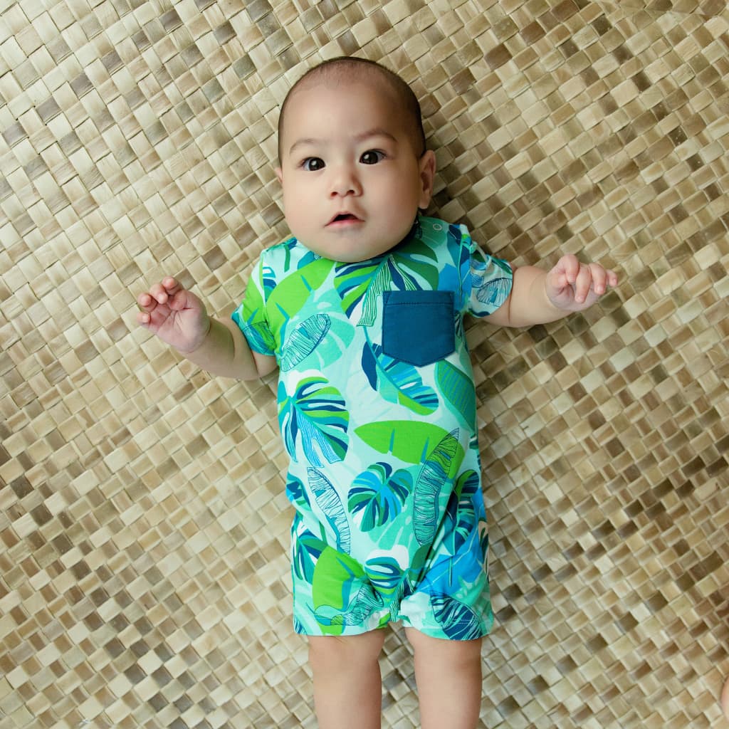 Backyard Oasis Shortie Bamboo Romper