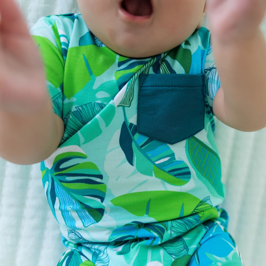Backyard Oasis Shortie Bamboo Romper
