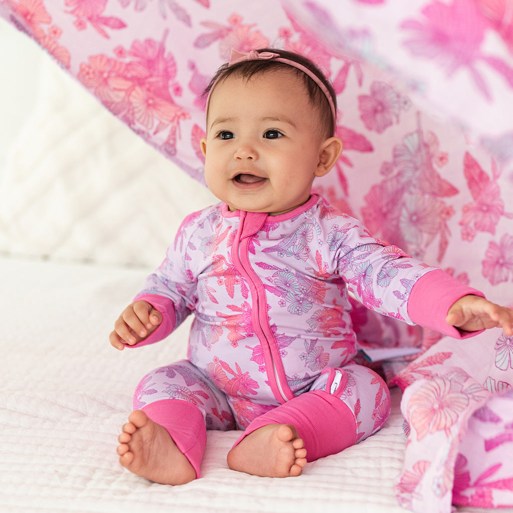 Cotton Candy Garden Bamboo Coverall