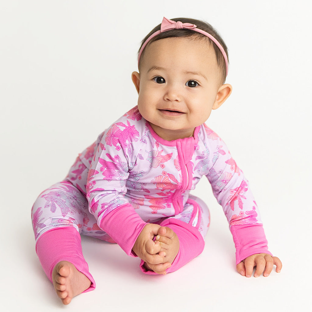 Cotton Candy Garden Bamboo Coverall