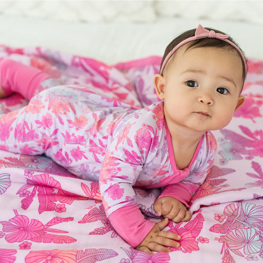 Cotton Candy Garden Bamboo Coverall