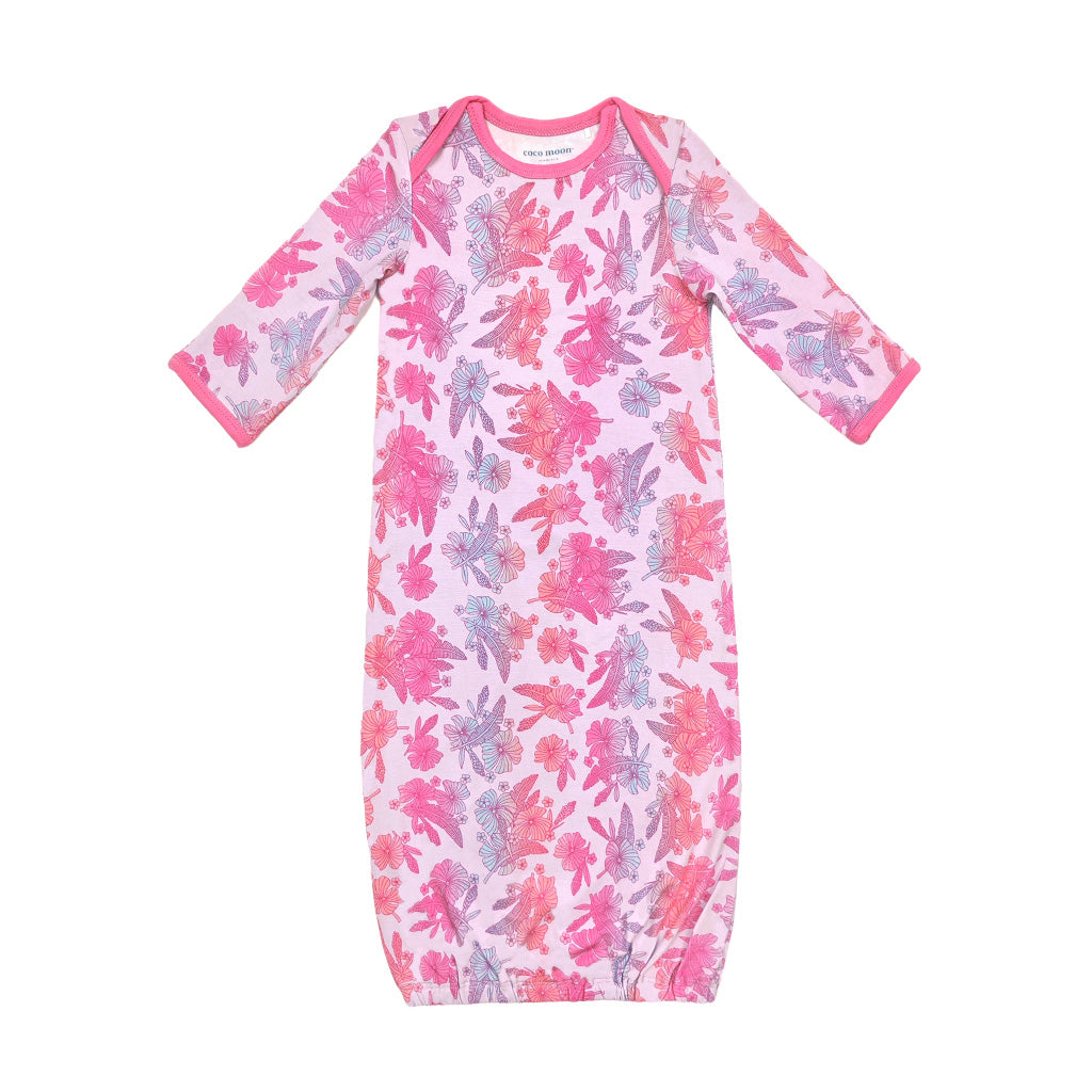 Cotton Candy Garden Bamboo Layette Gown