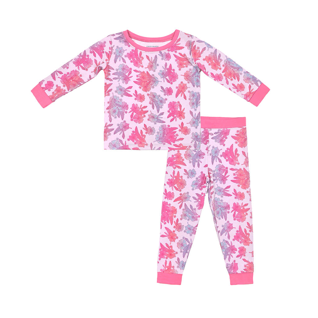 Cotton Candy Garden Long Bamboo Pajamas