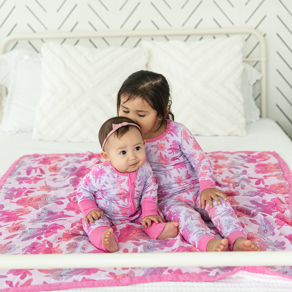 Cotton Candy Garden Long Bamboo Pajamas