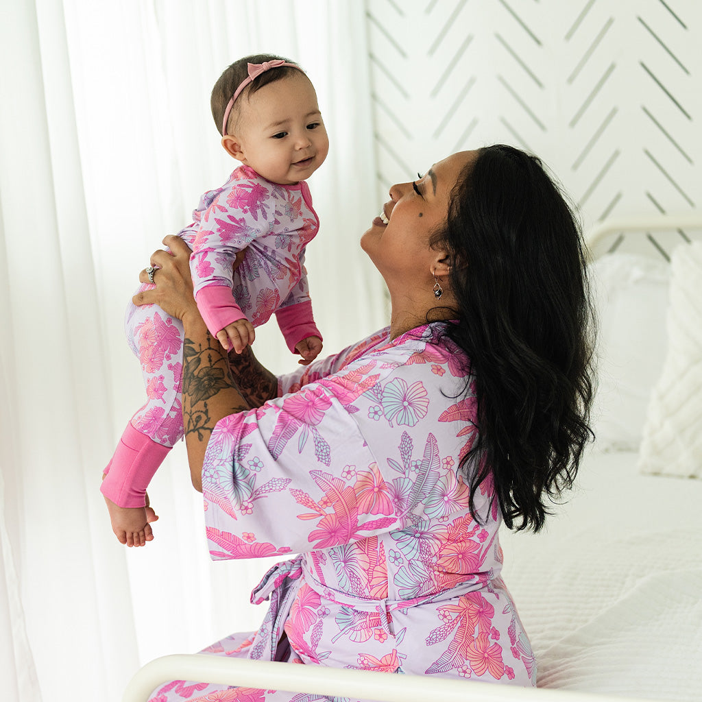 Cotton Candy Garden Bamboo Mama Robe