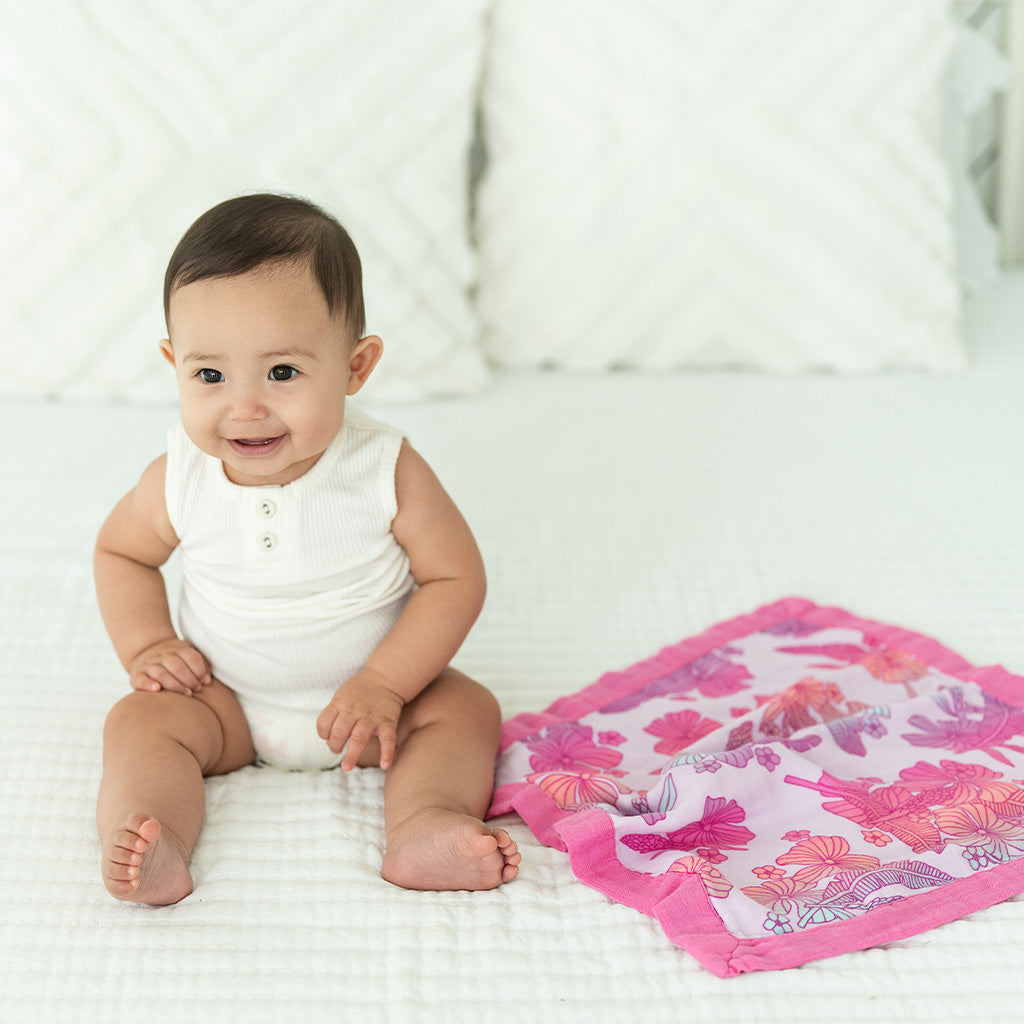 Cotton Candy Garden Security Blanket