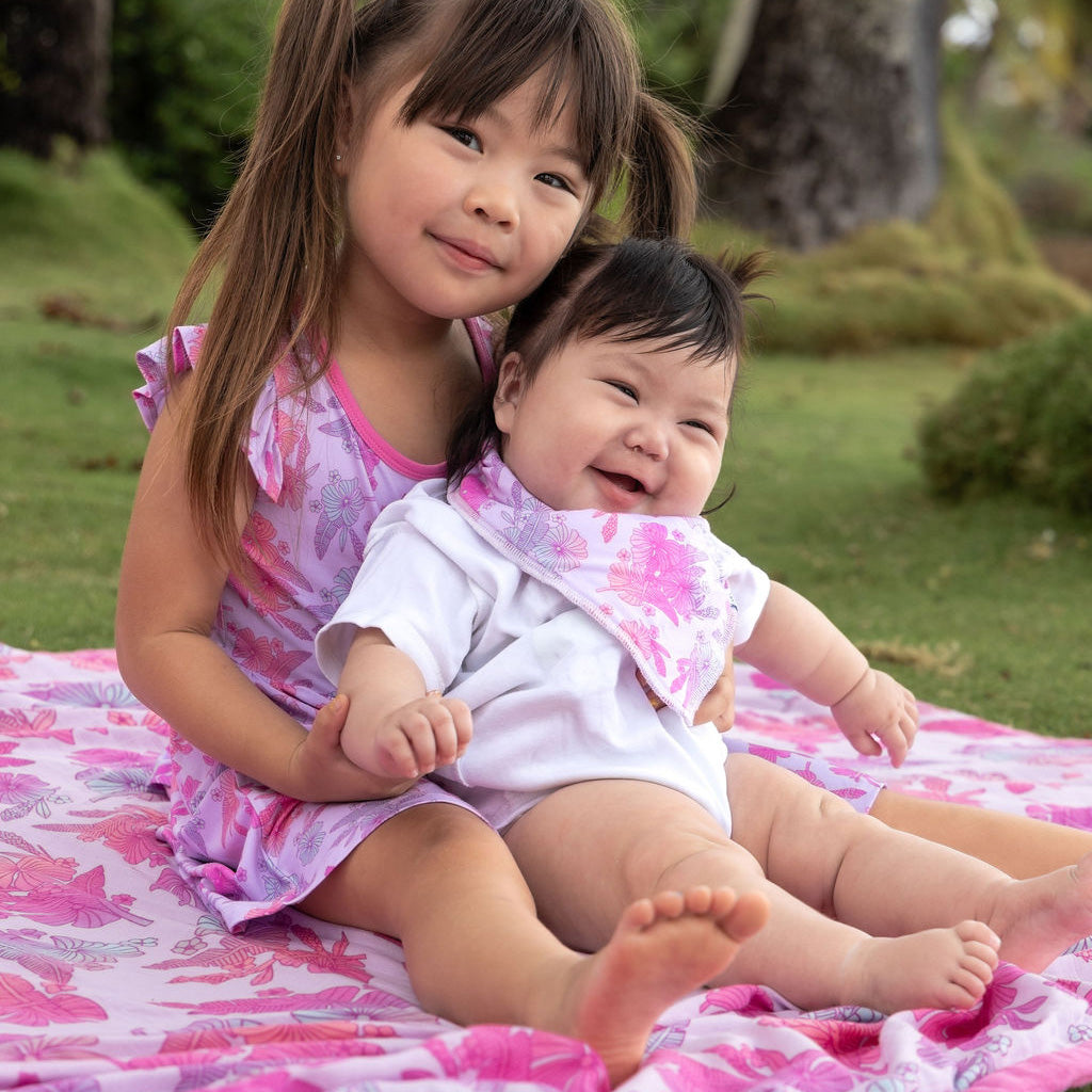 Cotton Candy Garden Throw Blanket