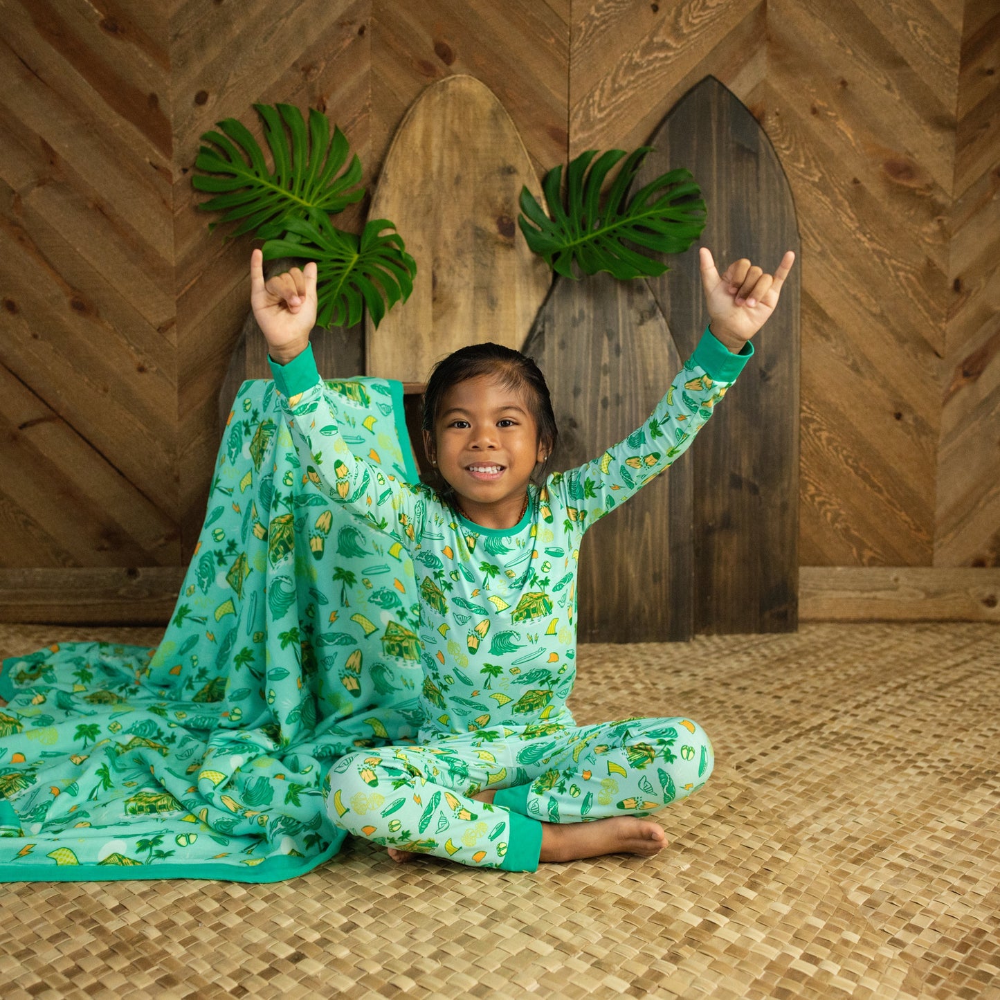 Golden Swell Long Bamboo Pajamas