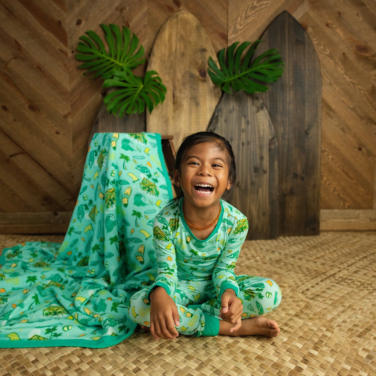 Golden Swell Long Bamboo Pajamas