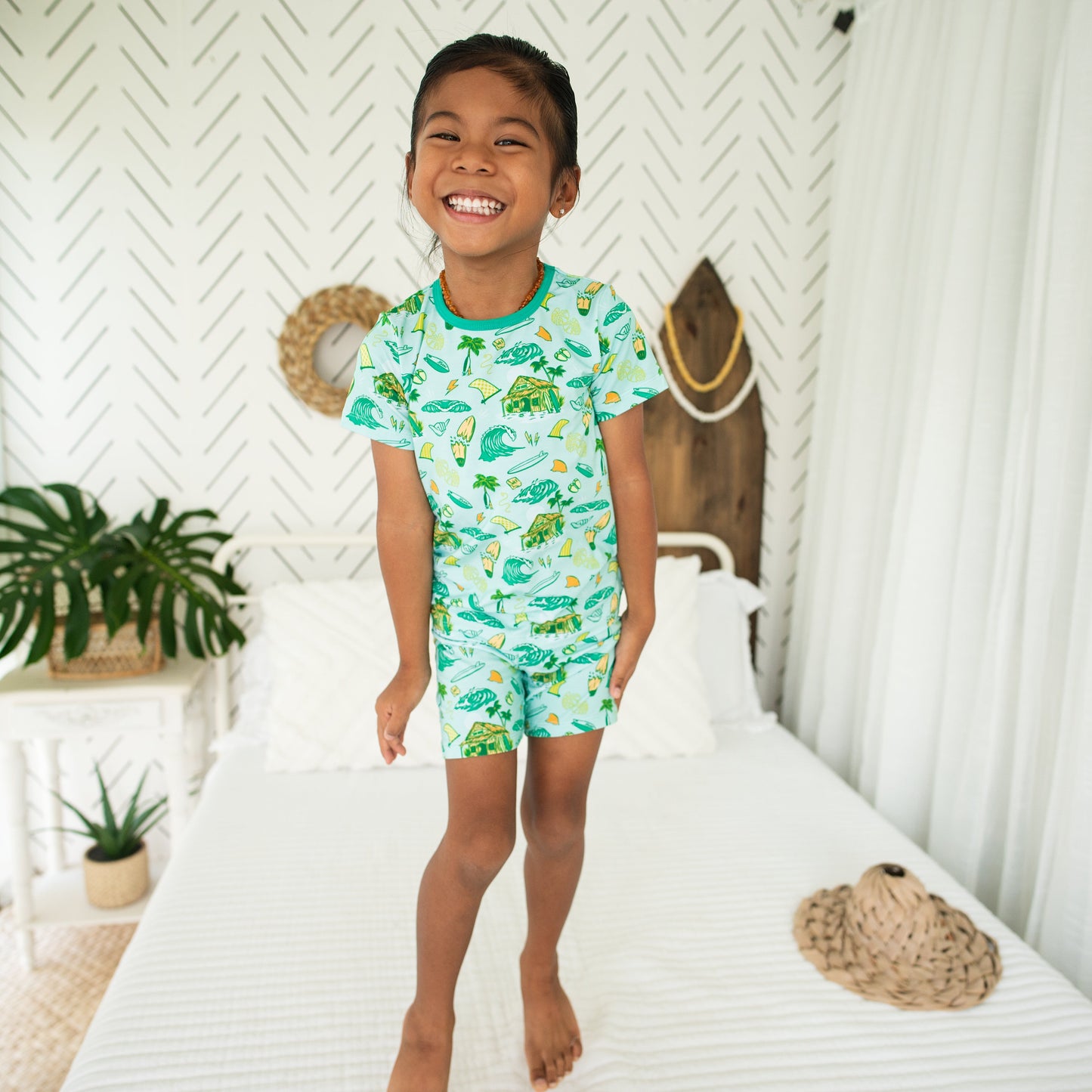 Golden Swell Short Bamboo Pajamas