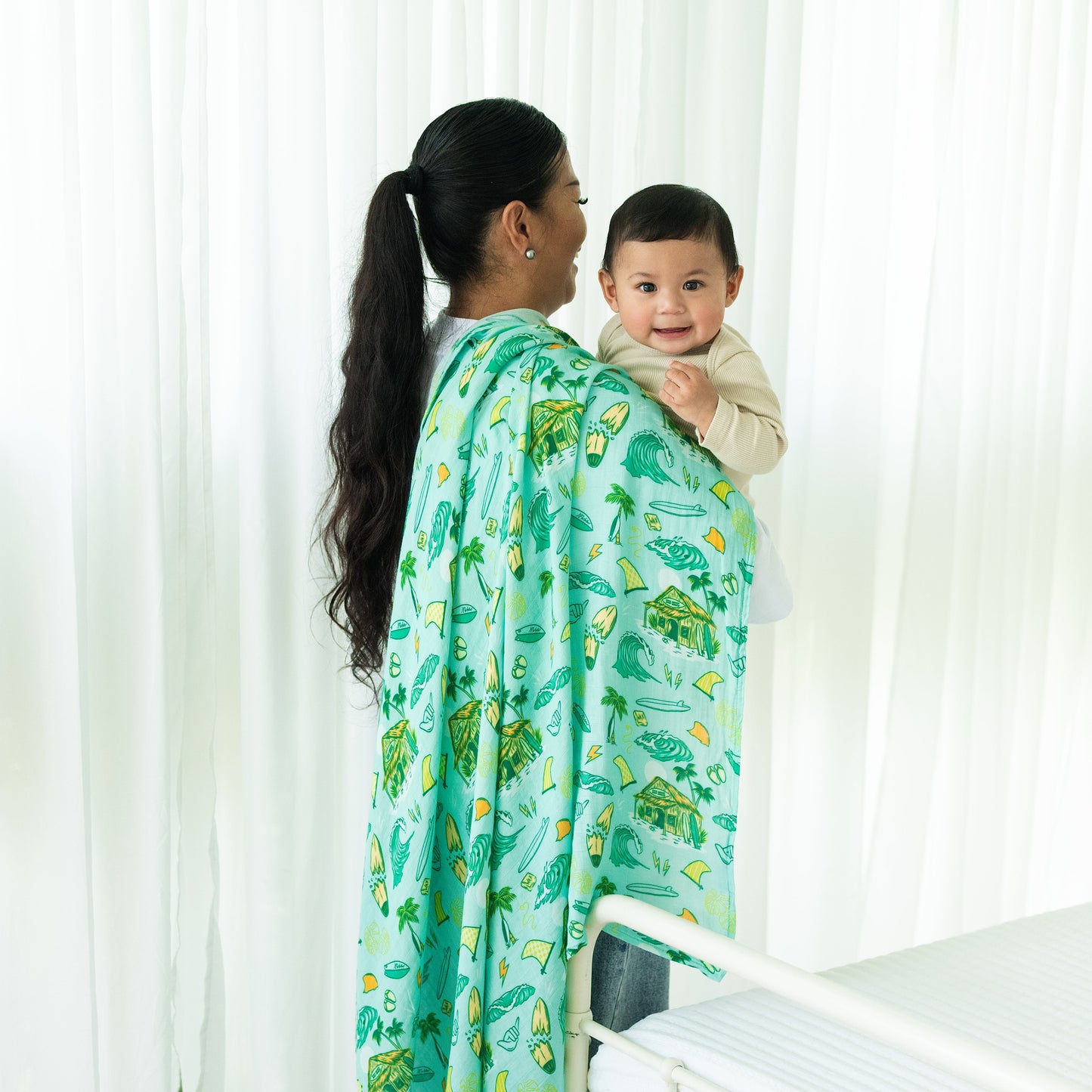 Golden Swell Muslin Swaddle Blanket