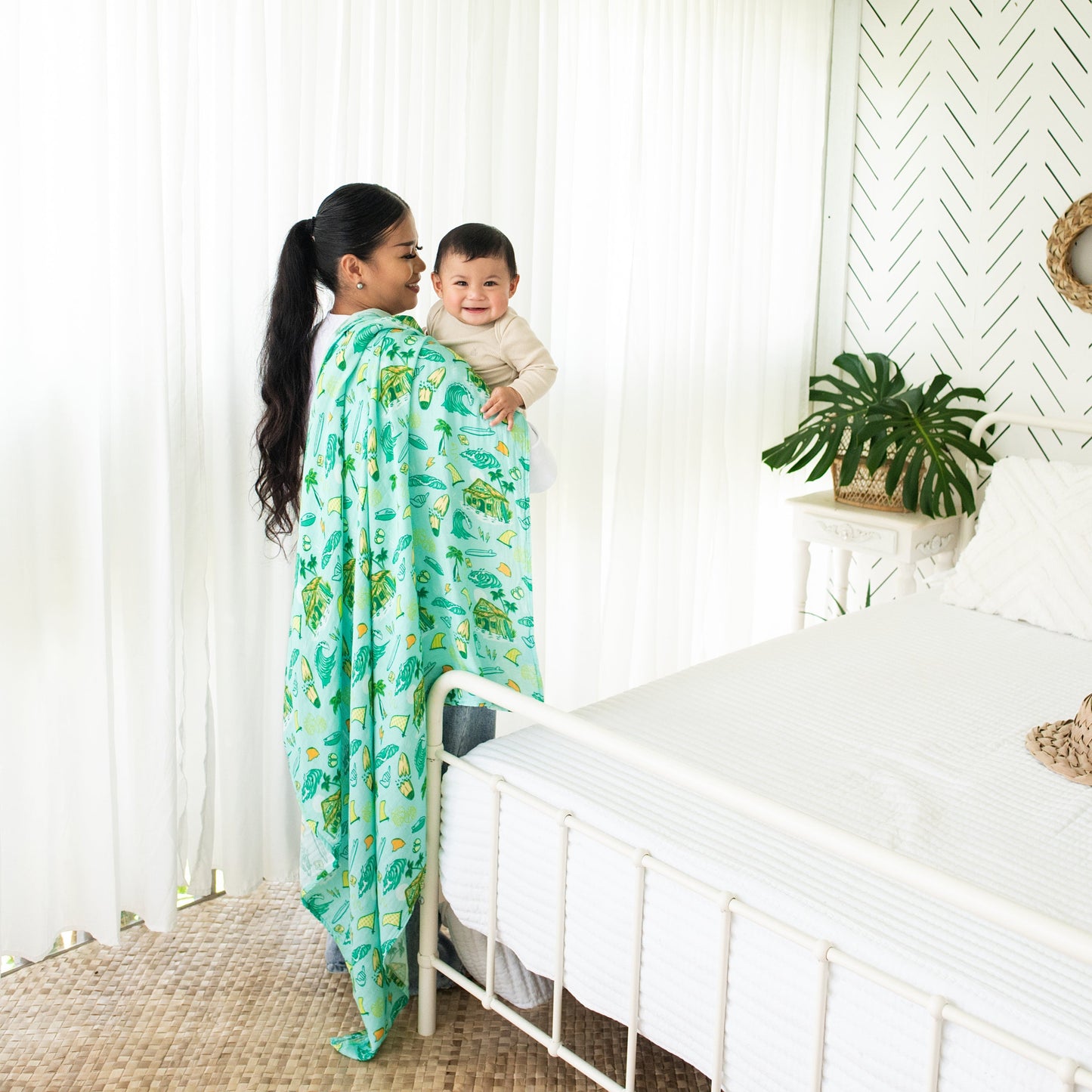 Golden Swell Muslin Swaddle Blanket