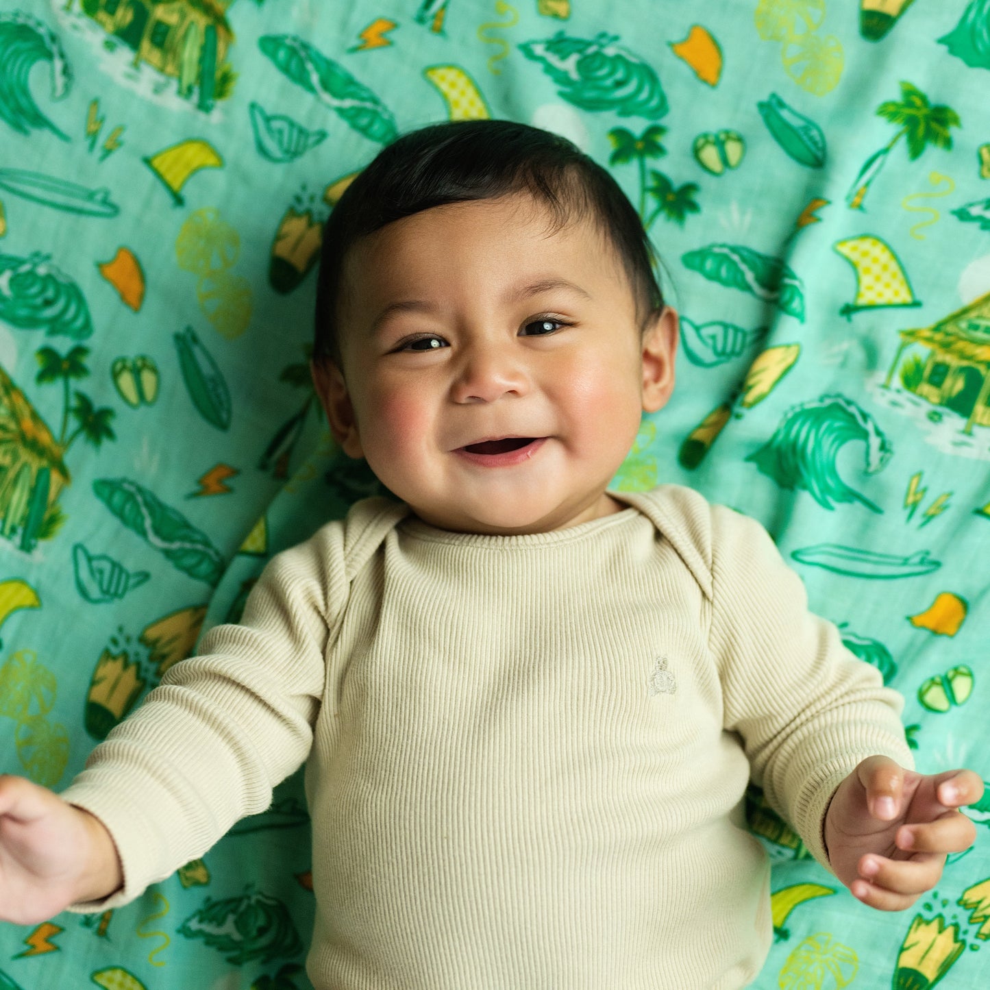 Golden Swell Muslin Swaddle Blanket