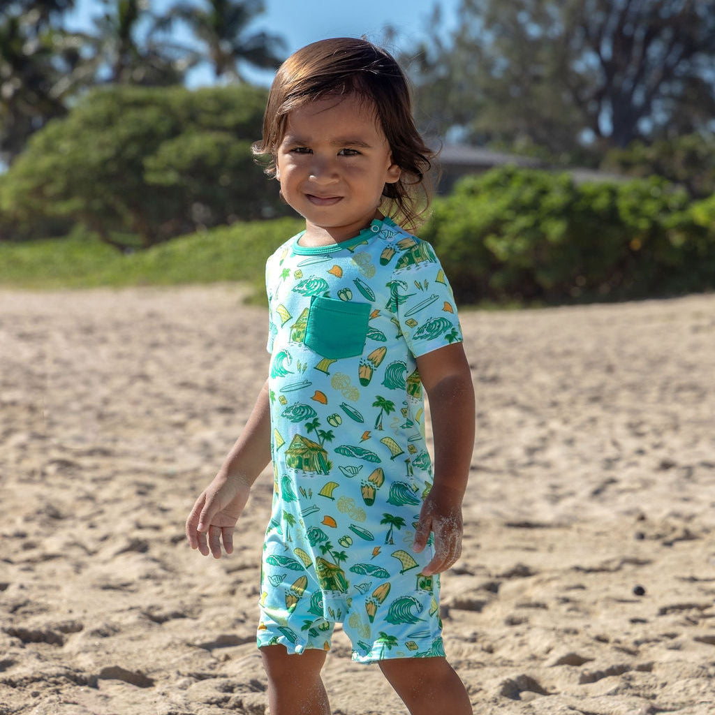 Golden Swell Shortie Bamboo Romper