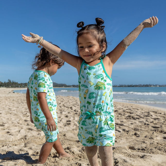 Golden Swell Girls Shortie Bamboo Romper