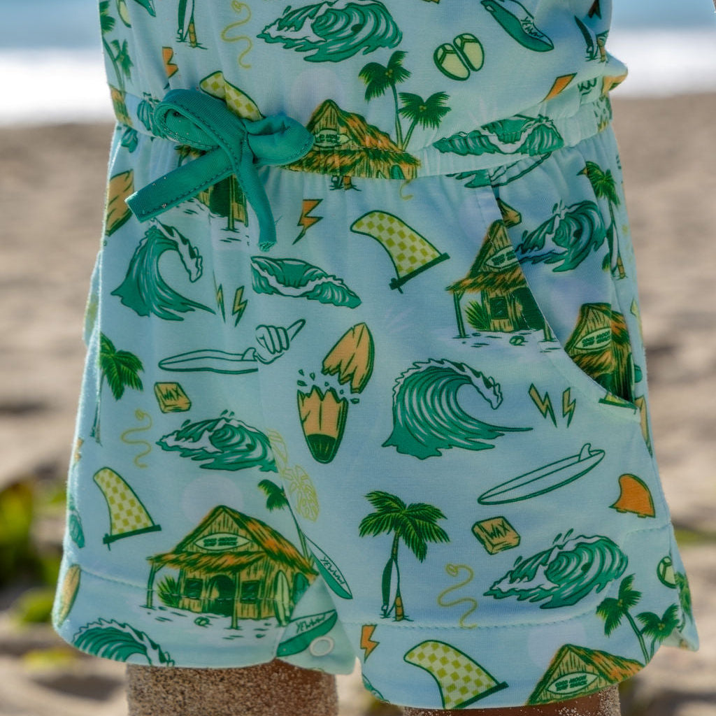 Golden Swell Bamboo Drawstring Shorts