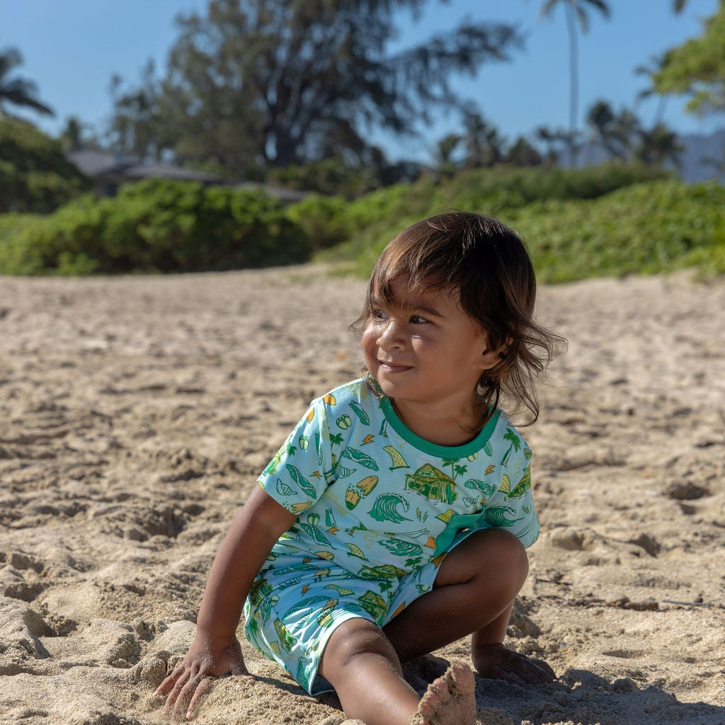 Golden Swell Shortie Bamboo Romper