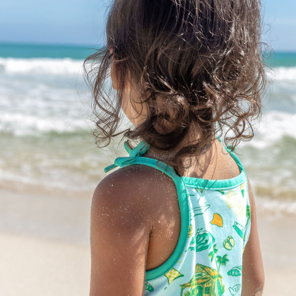 Golden Swell Girls Shortie Bamboo Romper