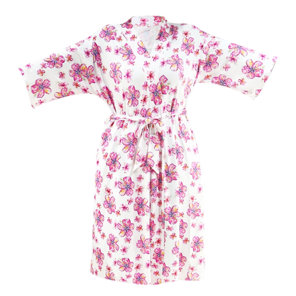 Hibiscus Kiss Bamboo Mama Robe