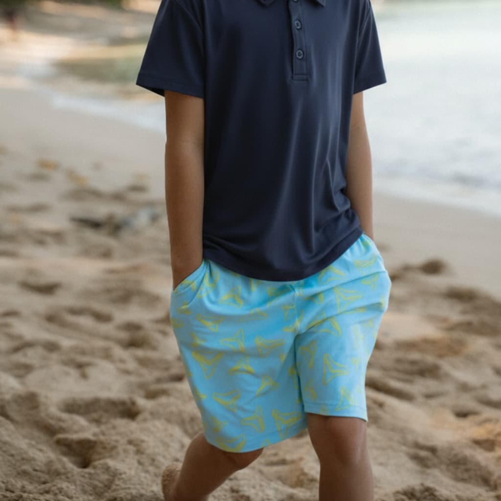 Electric Bite Bamboo Drawstring Shorts