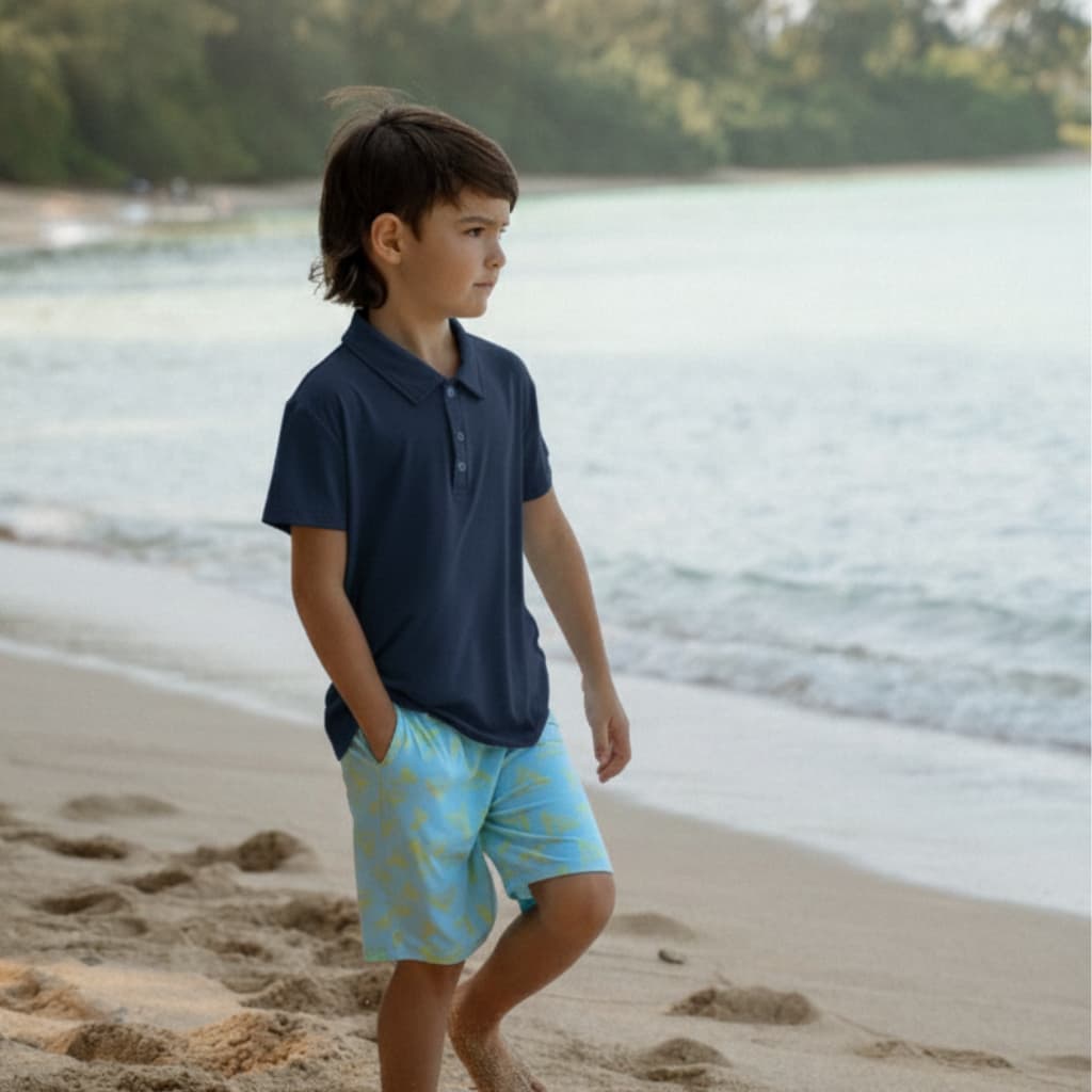 Electric Bite Bamboo Drawstring Shorts