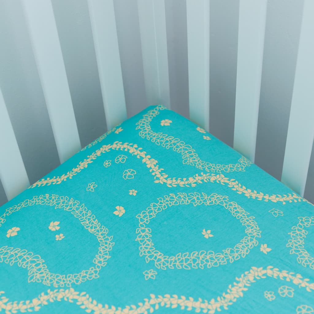 Golden Lei Bamboo Crib Sheet