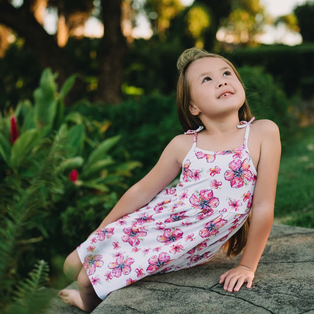 Hibiscus Kiss Bamboo Dress