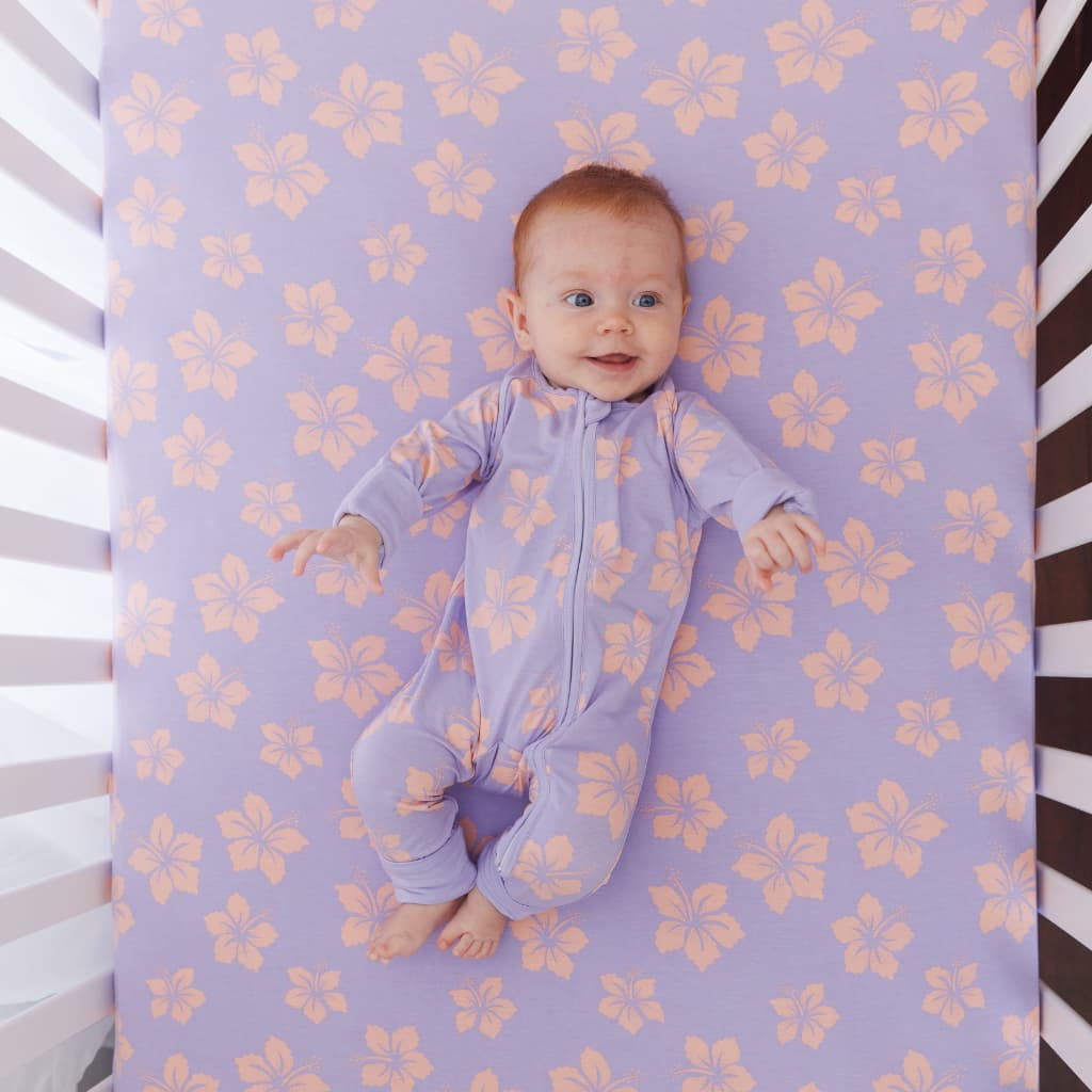 Hibiscus Lullaby Bamboo Coverall