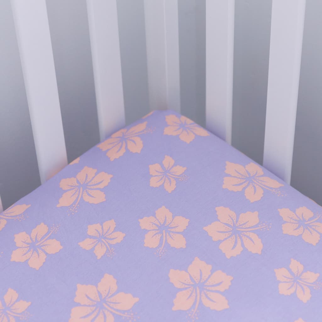 Hibiscus Lullaby Bamboo Crib Sheet