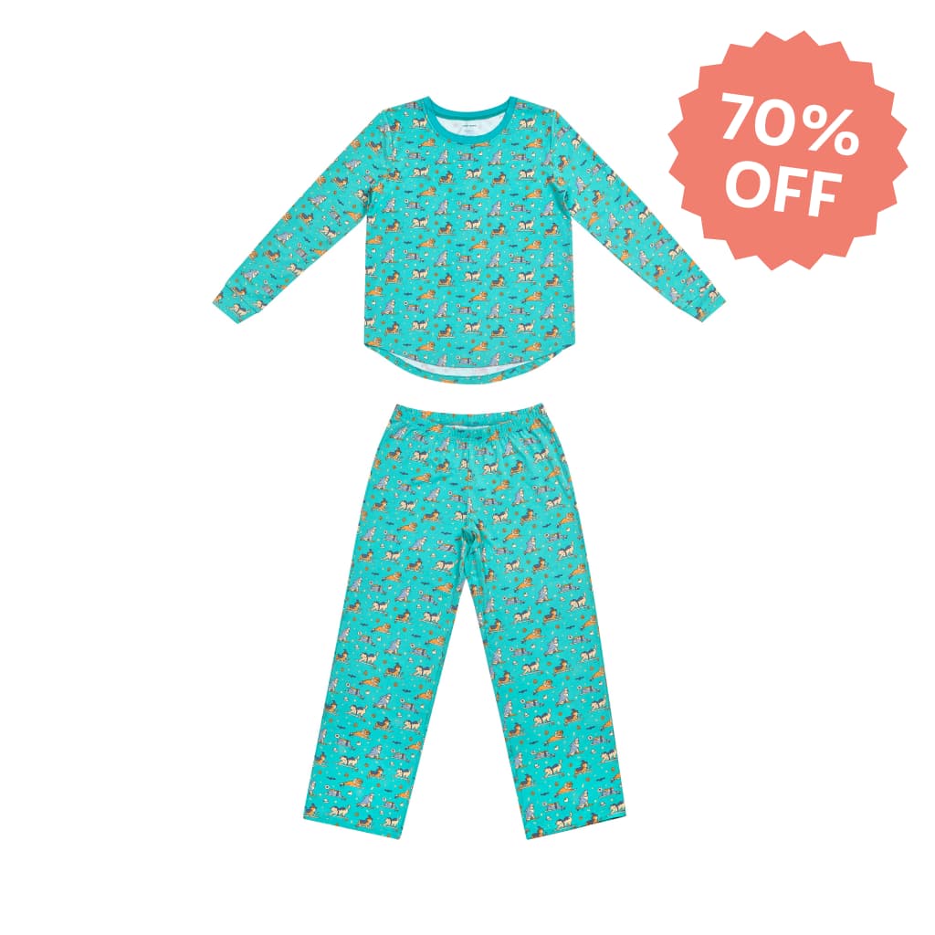 HOWL-oween Women's Long Bamboo Pajamas