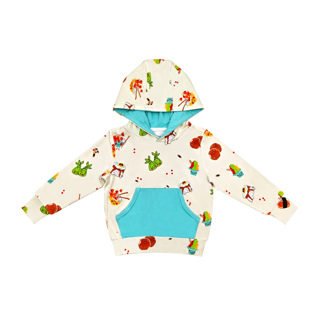 Island Mixed Plate Bamboo Hoodie