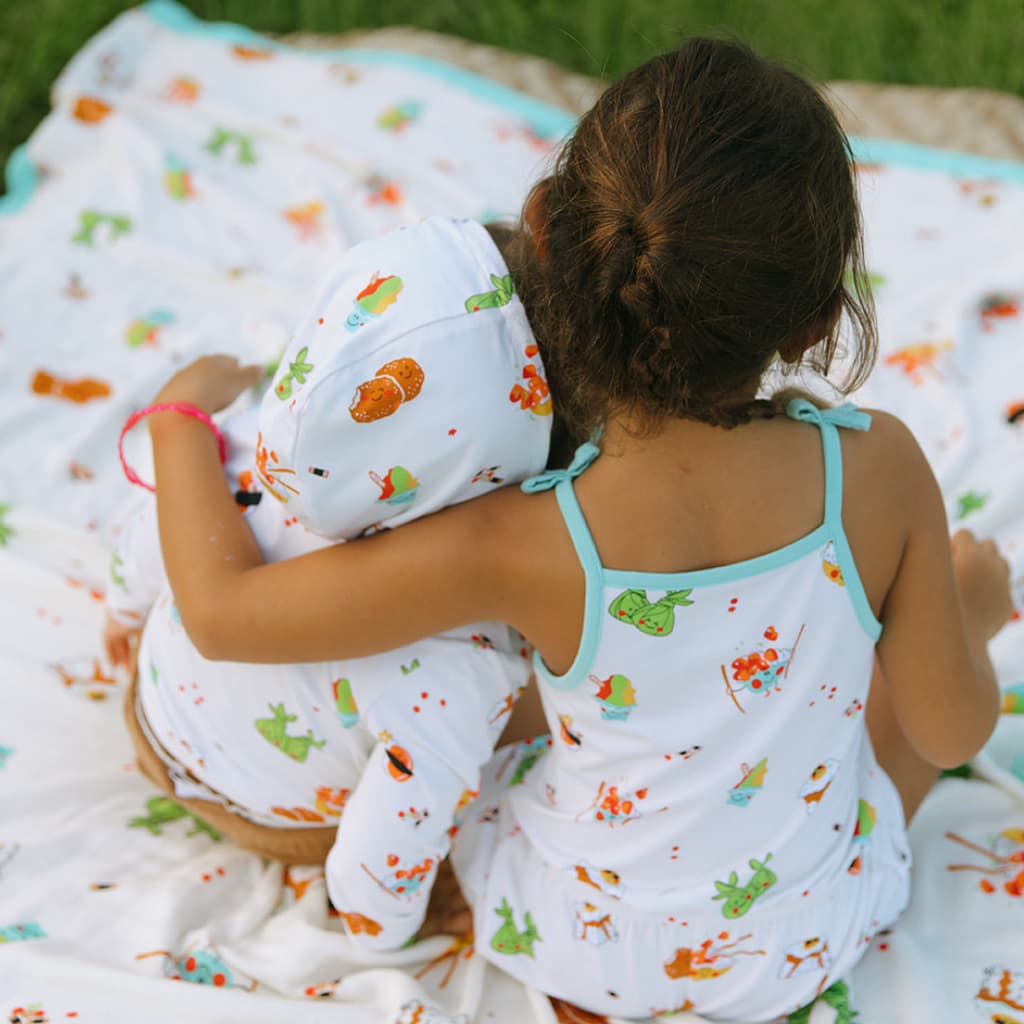 Island Mixed Plate Bamboo Hoodie