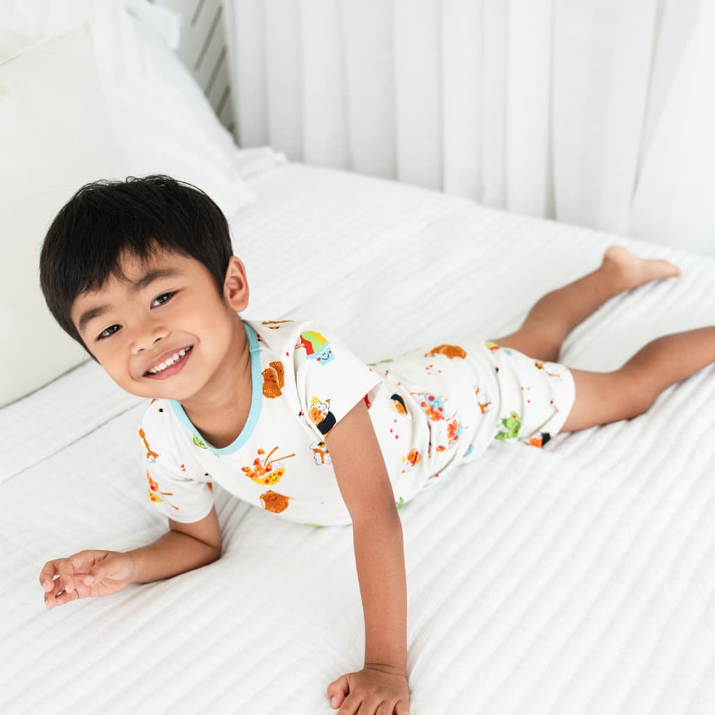 Island Mixed Plate Short Bamboo Pajamas