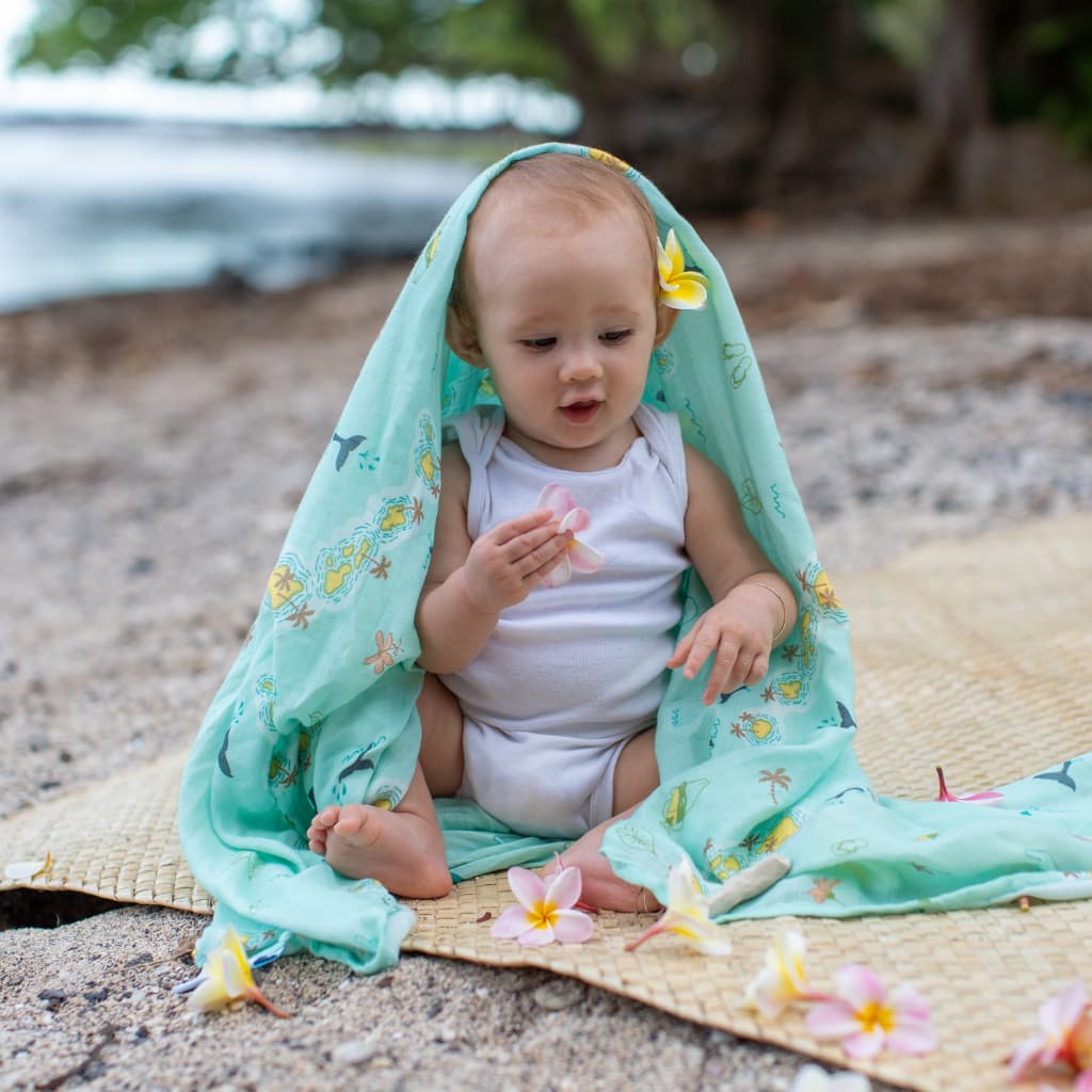 Kuʻu Home O Hawaiʻi Muslin Swaddle Blanket