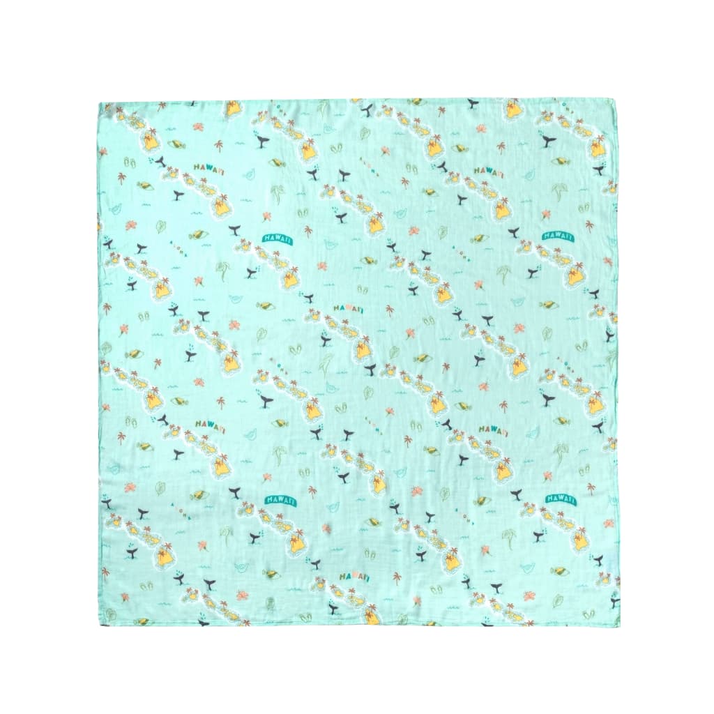 BLUE HAWAII (BLUE) WRAPPING PAPER