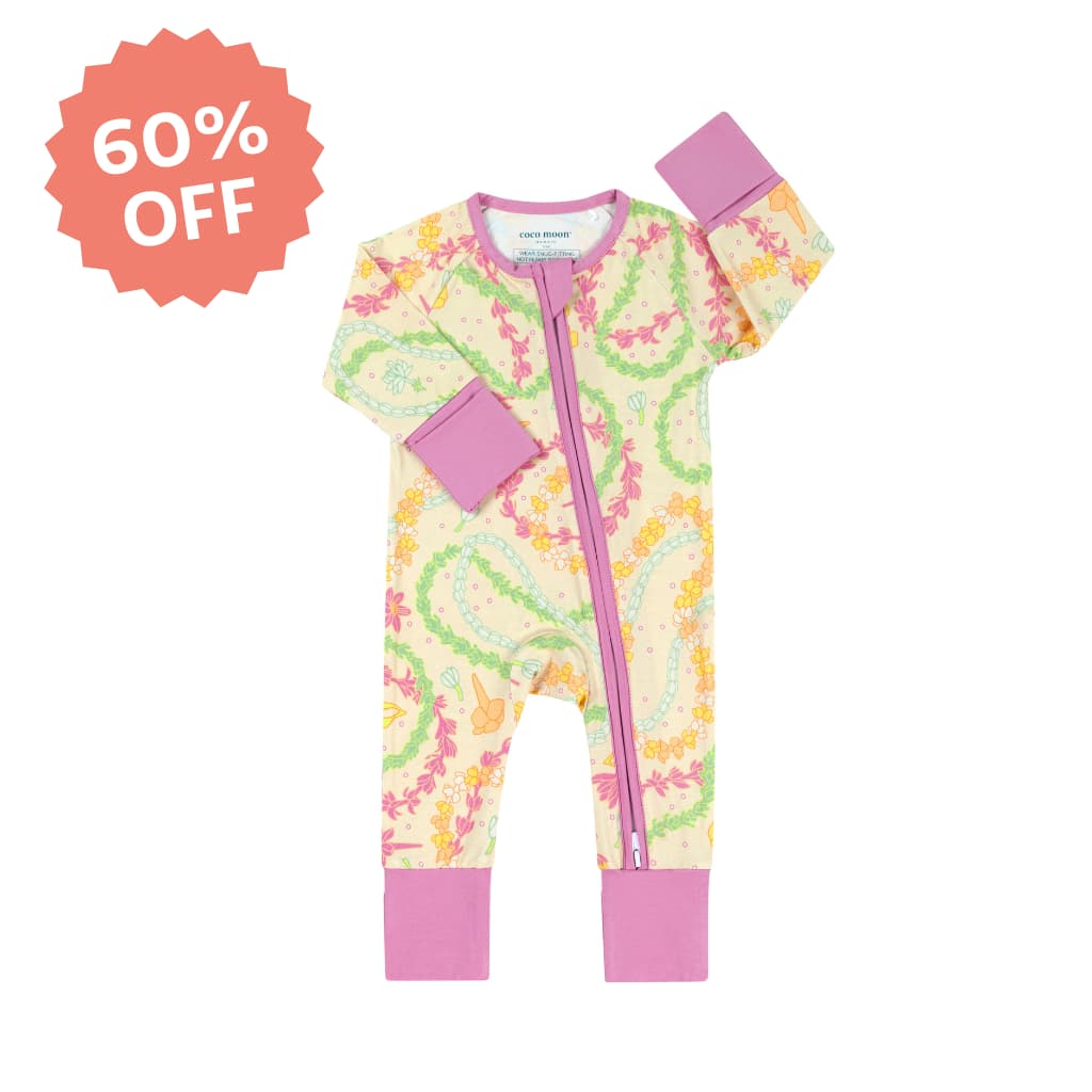 Lei Day in Sand Bamboo Coverall