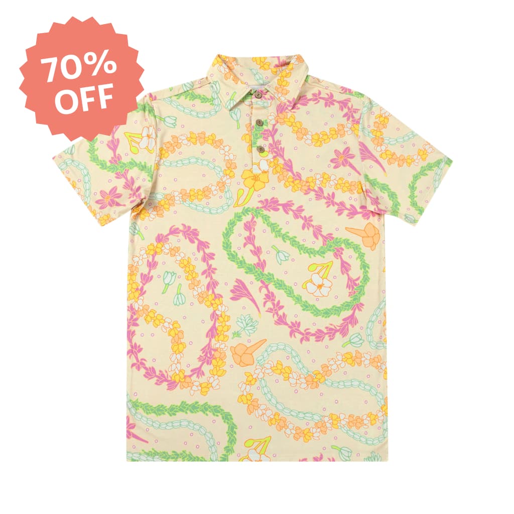 Lei Day in Sand Men's Polo Shirt