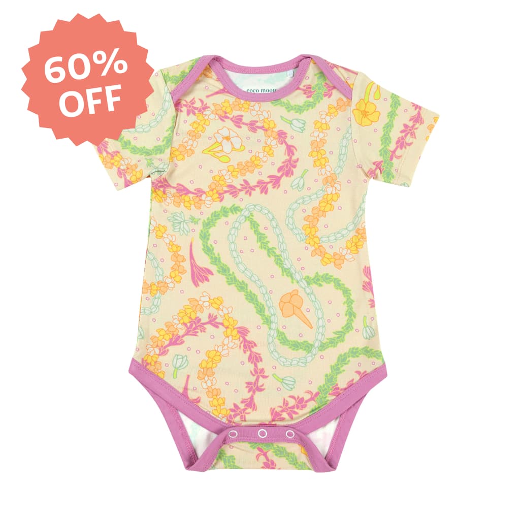 Lei Day in Sand Bamboo Onesie